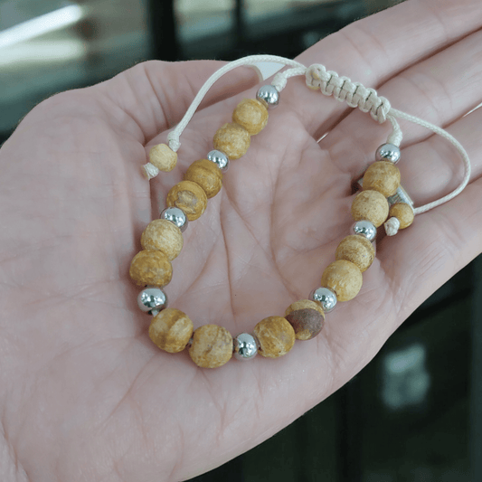 Pulsera Palo Santo Aromática ajustable - Energía positiva y equilibrio emocional