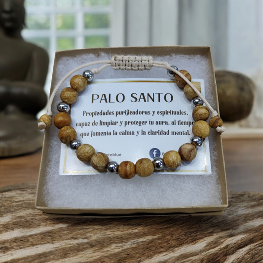 Pulsera Palo Santo Aromática ajustable