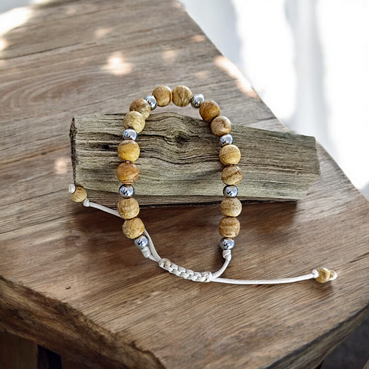 Pulsera Palo Santo Aromática ajustable